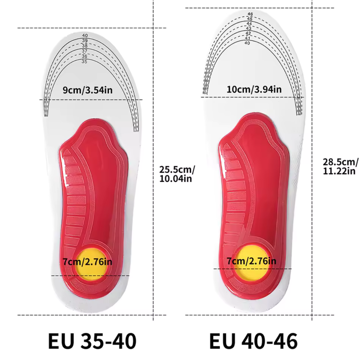 StepGuard Orthopedic Insoles for All-Day Comfort & Support