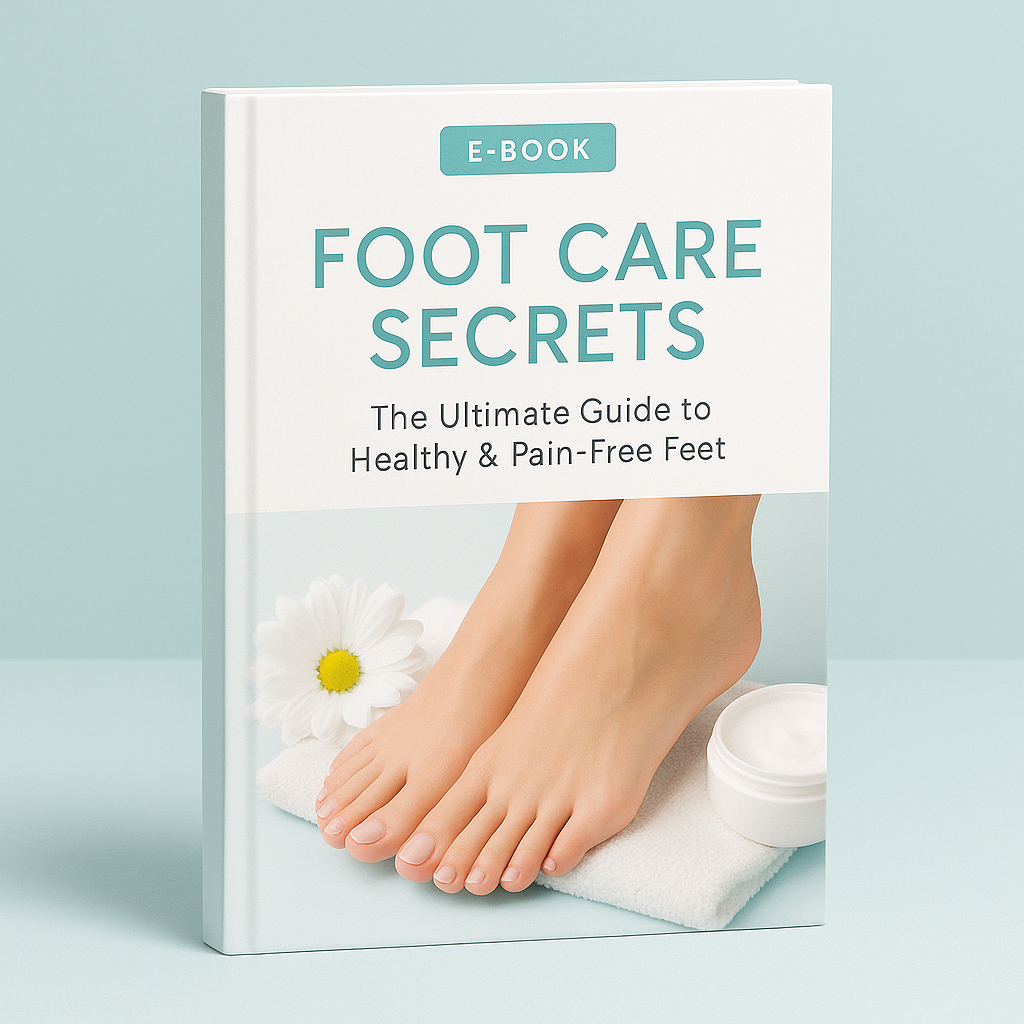 Foot Care Secrets e-book cover showing guide for healthy, pain-free feet